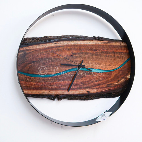 Modern Koa Wall Clock LewisKoa Co.
