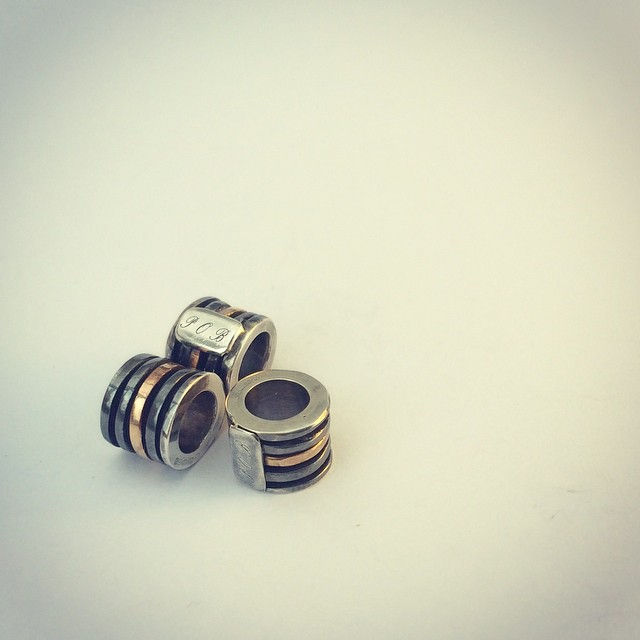 Sterling Silver and 9ct Gold.