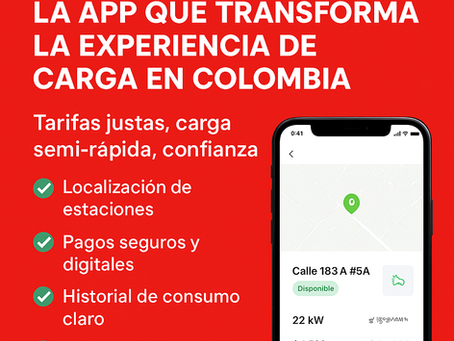 📱 E-CHARGE: la app que transforma la experiencia de carga en Colombia