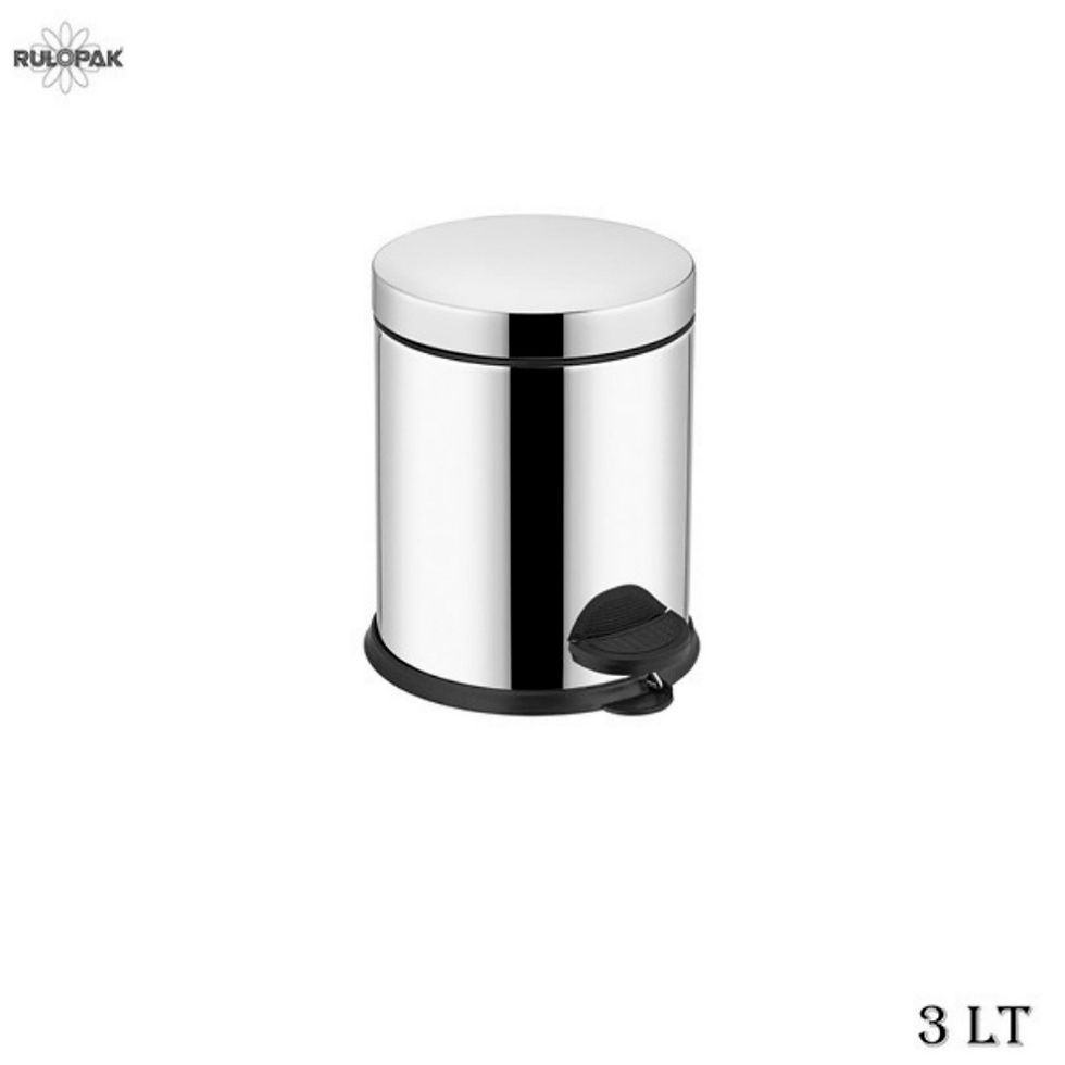 Pedallı Paslanmaz Çöp Kovası 3 L