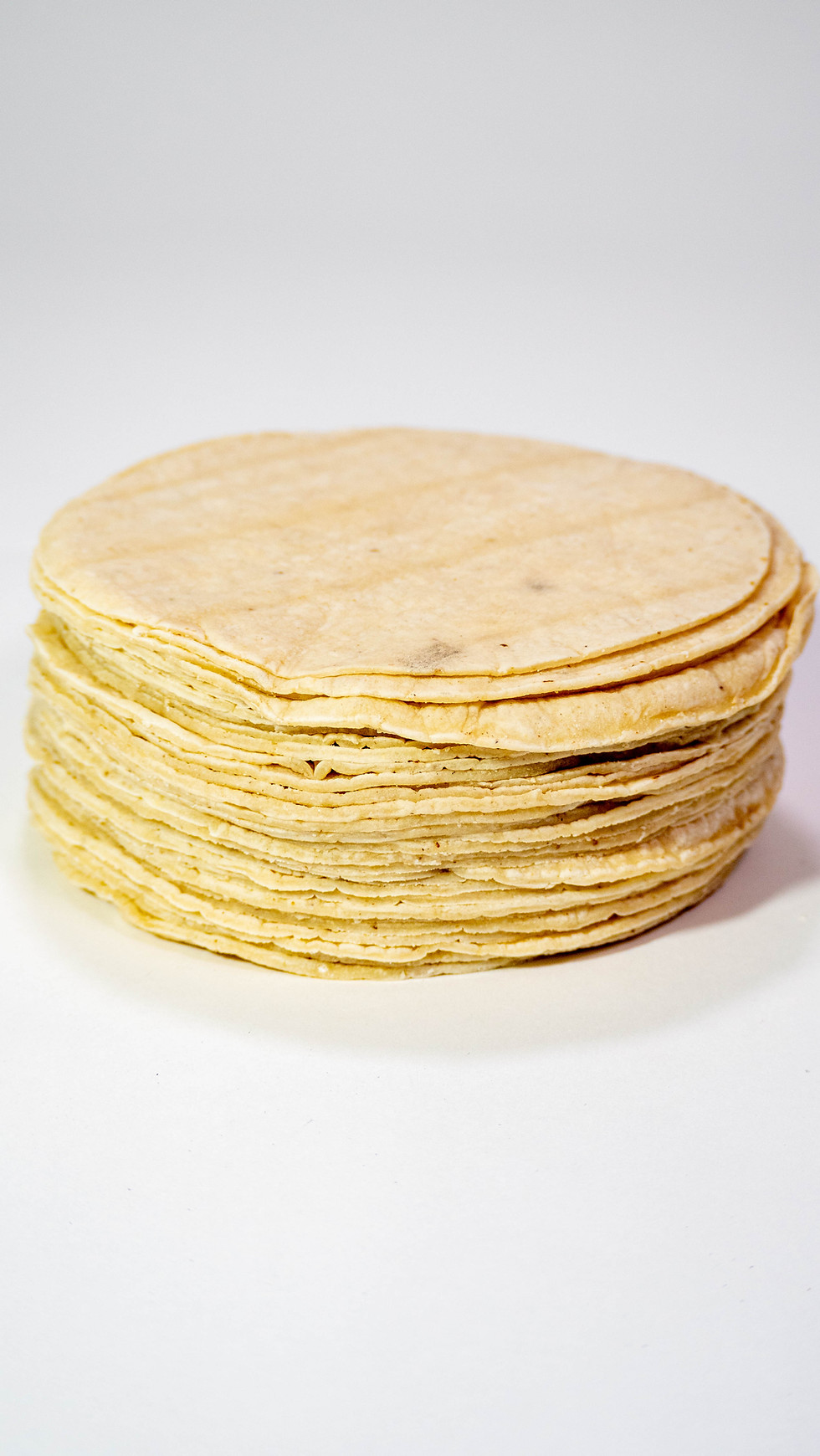 Our thin corn tortillas come in packets of 5 dozen and are 6" in diameter. The perfect tortilla to fry.