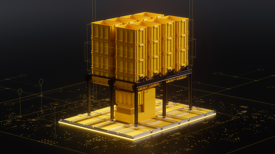 motion graphics, animation for a storage system