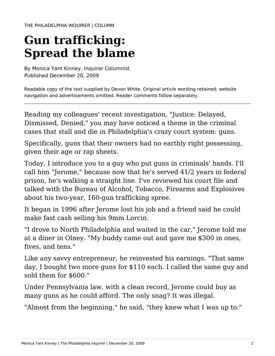 Philadelphia Inquirer article