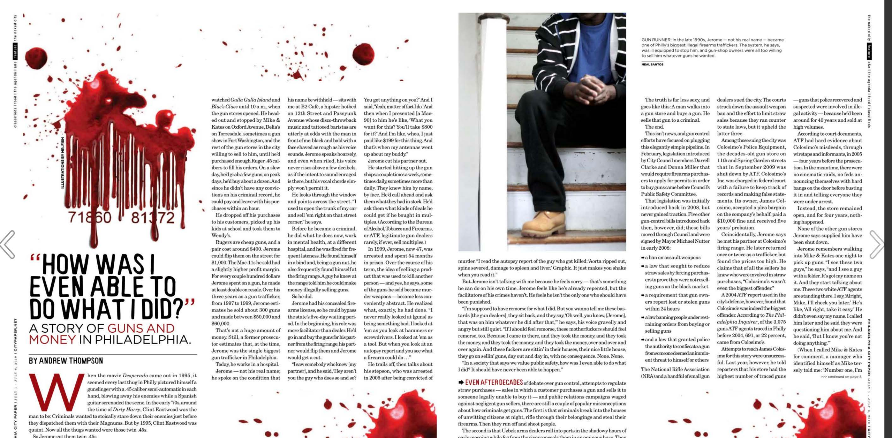 Philadelphia City Paper archival print spread