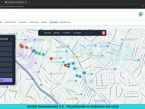 GetZip HouseHunter 2.0 - Visualizando os Anúncios em Lista