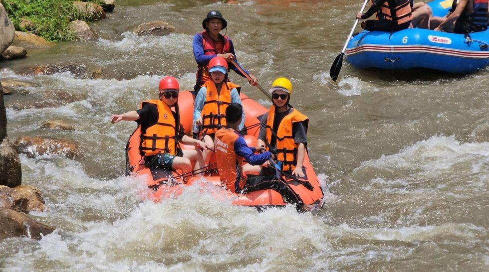 White Water Rafting 9 Km. +Zipline +Bathing Elephant