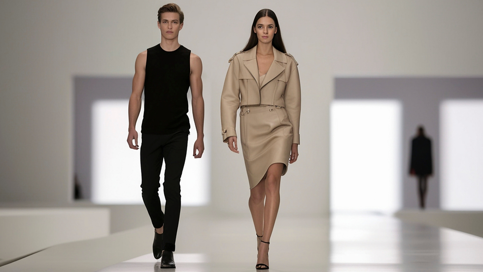 The models are conduct cat walking. As fashion industry changes rapidly overnight, So MRP and inventory management are curcia
