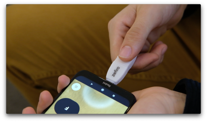 Zefiro is a portable smart recorder instrument with USB C