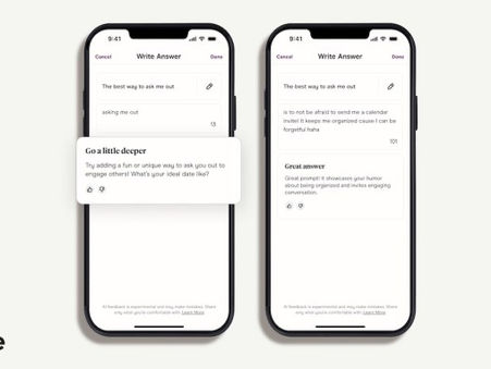 Hinge’s new AI feature determines if your prompt response is too basic