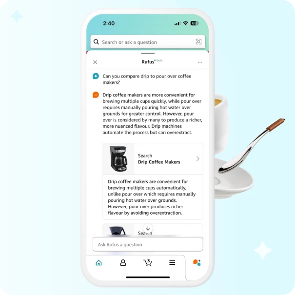 Amazon's Rufus in action