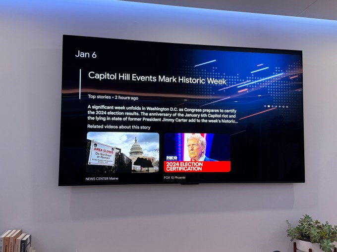 Google unveils an AI-powered TV that summarizes the news for you at CES 2025