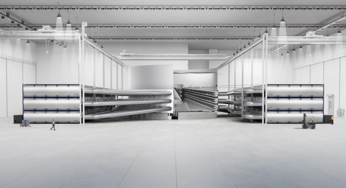 A cutaway illustration shows the different parts of Pacific Fusion's reactor design.