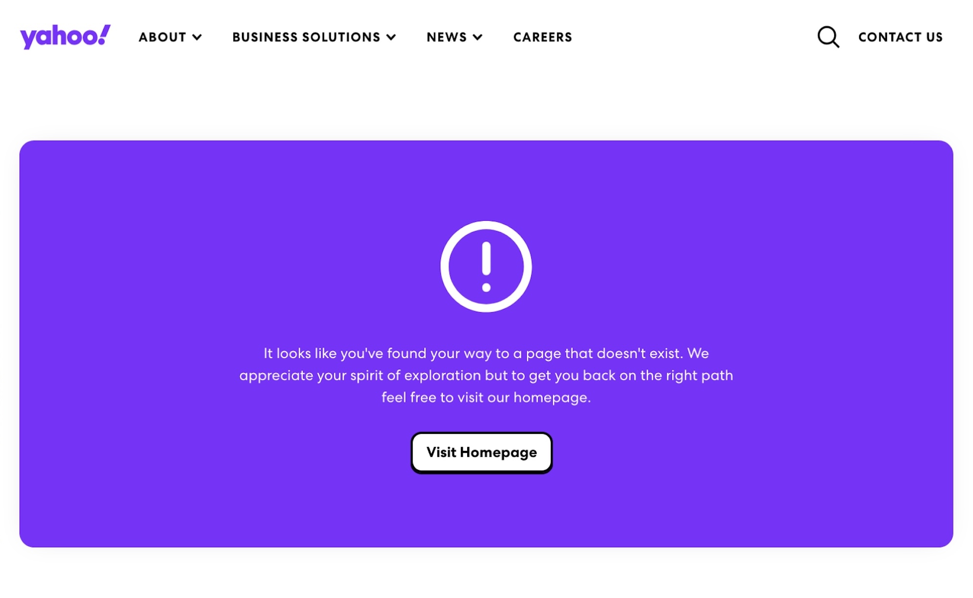 a "page not found" error message on Yahoo's website at the same URL as Yahoo's prior 2022 diversity report, which now reads: "It looks like you've found your way to a page that doesn't exist."