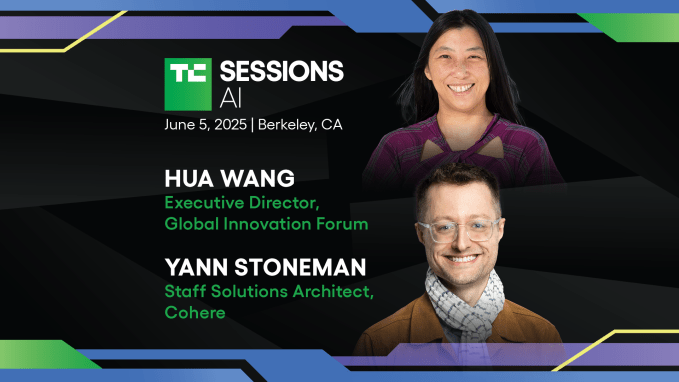 TechCrunch Sessions AI Yann Stoneman and Hua Wang