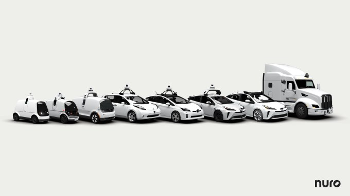 Nuro lineup of vehicles