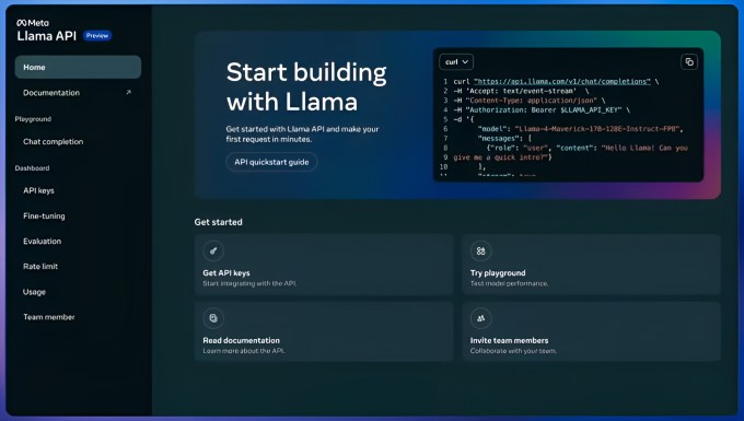 Meta Llama API