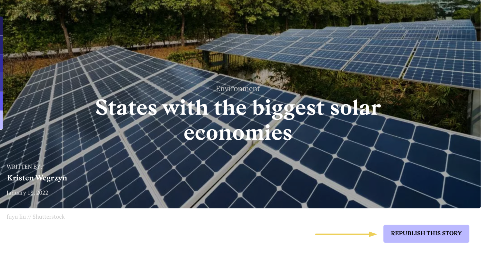 Republish buttons are useful for syndication