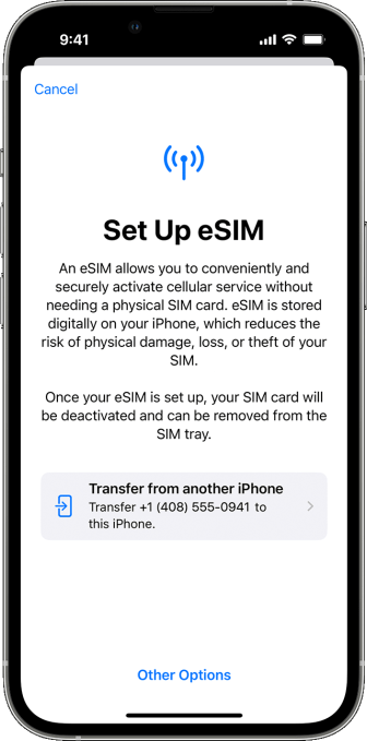 How to activate eSIM on iPhone
