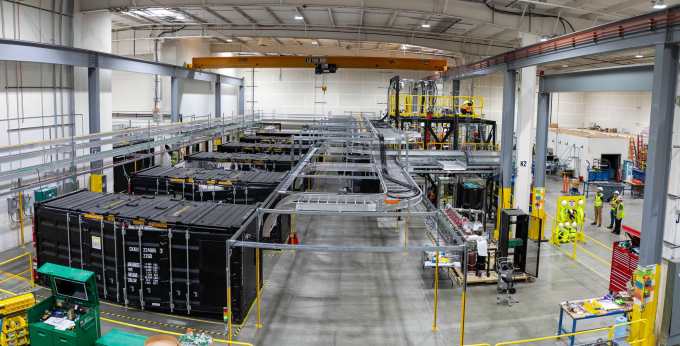 Looking down on Century and its power cabinets.