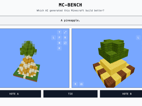 A high schooler built a website that lets you challenge AI models to a Minecraft build-off