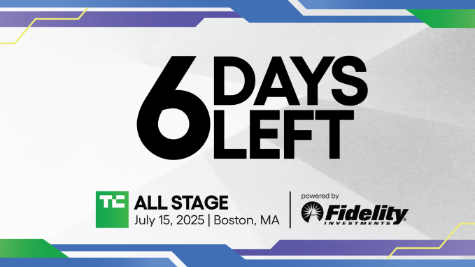 TechCrunch All Stage 2025 6 days left