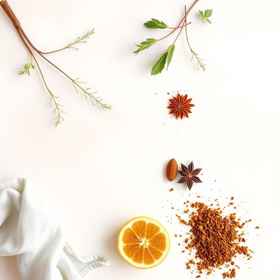 Create a light, warm off-white background with a very subtle food-inspired texture or patt