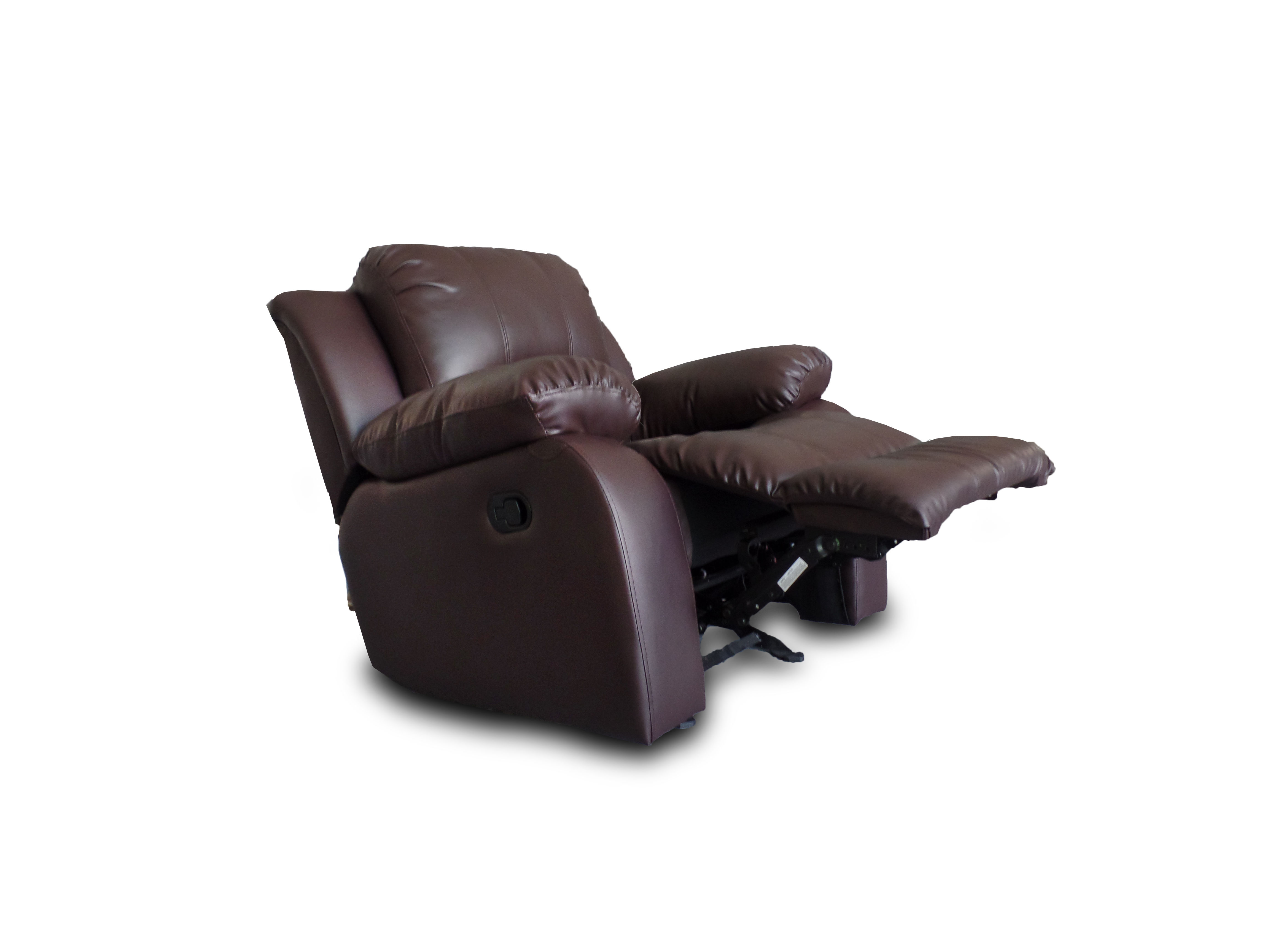 Brown Leather Recliner Rocker