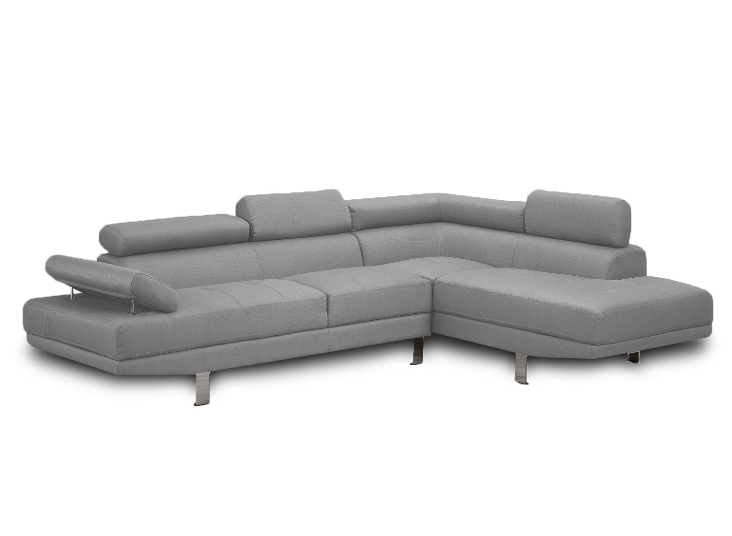Right Facing Leather Sectional Sofa