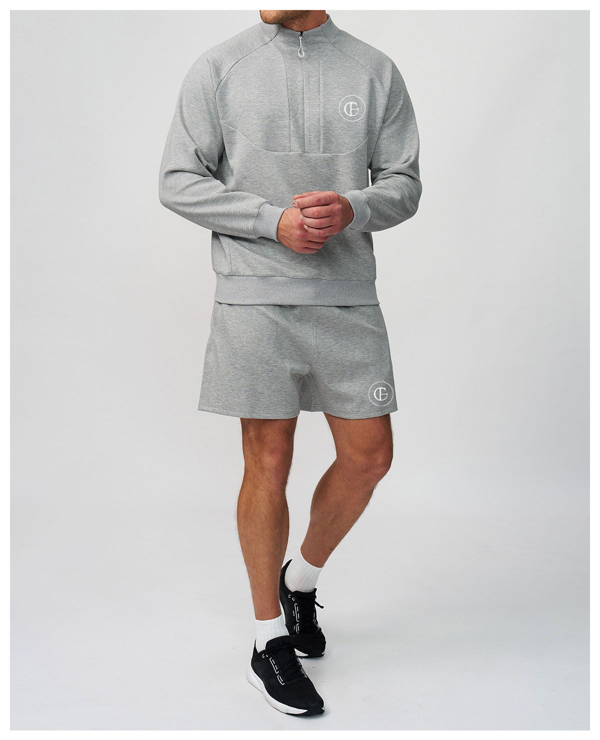Lightweight Quarter-Zip Short Set