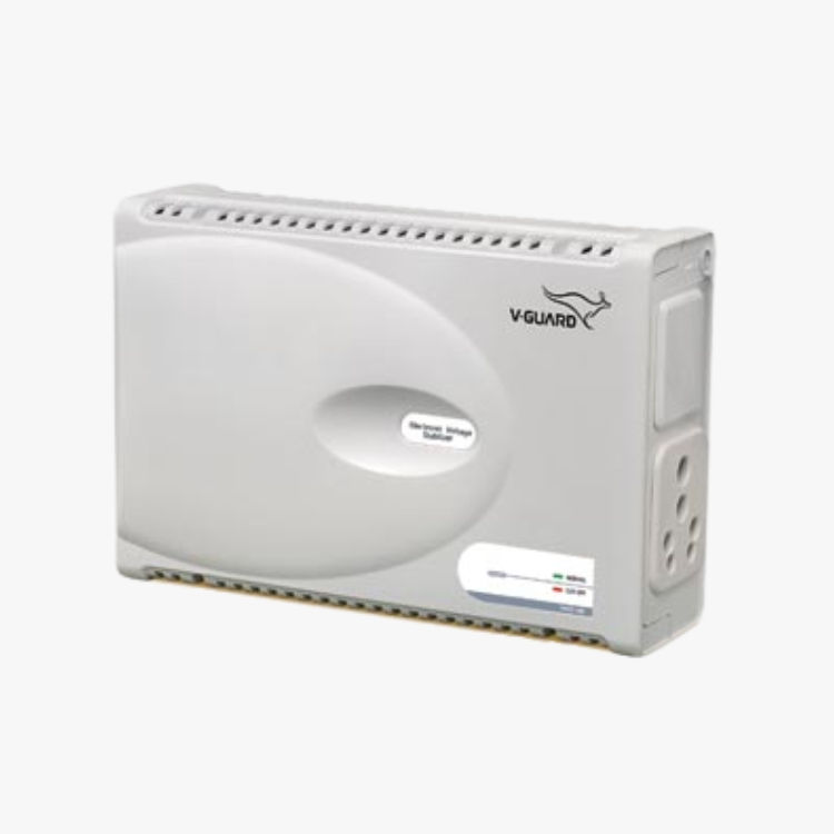 An uninterruptible power supply with the brand name, a white box design.