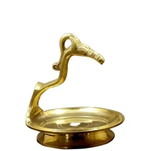 Thumbnail: Traditional Kerala Kuthira Vilakku Horse Headed Oil Lamp Thookku Vilakku