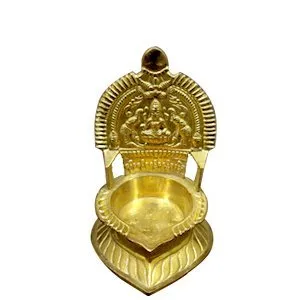 Lakshmi Diya Brass Gajalakshmi Vilakku Lakshmi Vilakku for Pooja