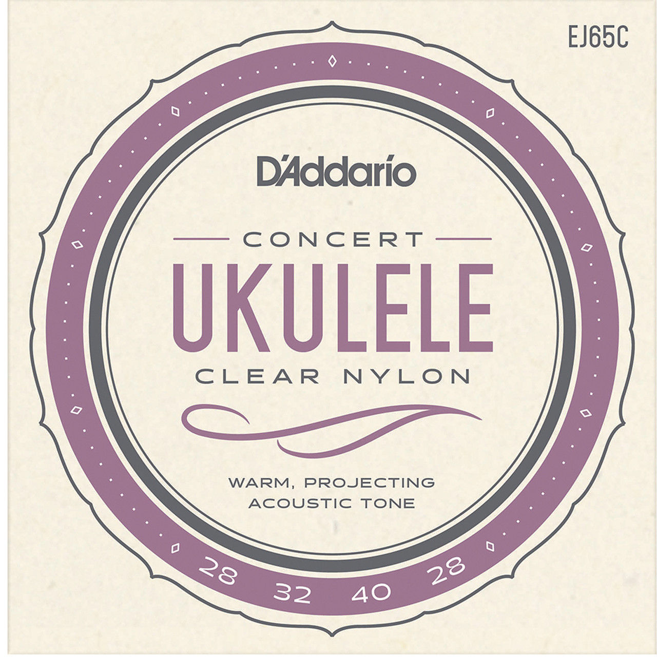 EJ65C Ukulele Concert Clear Nylon