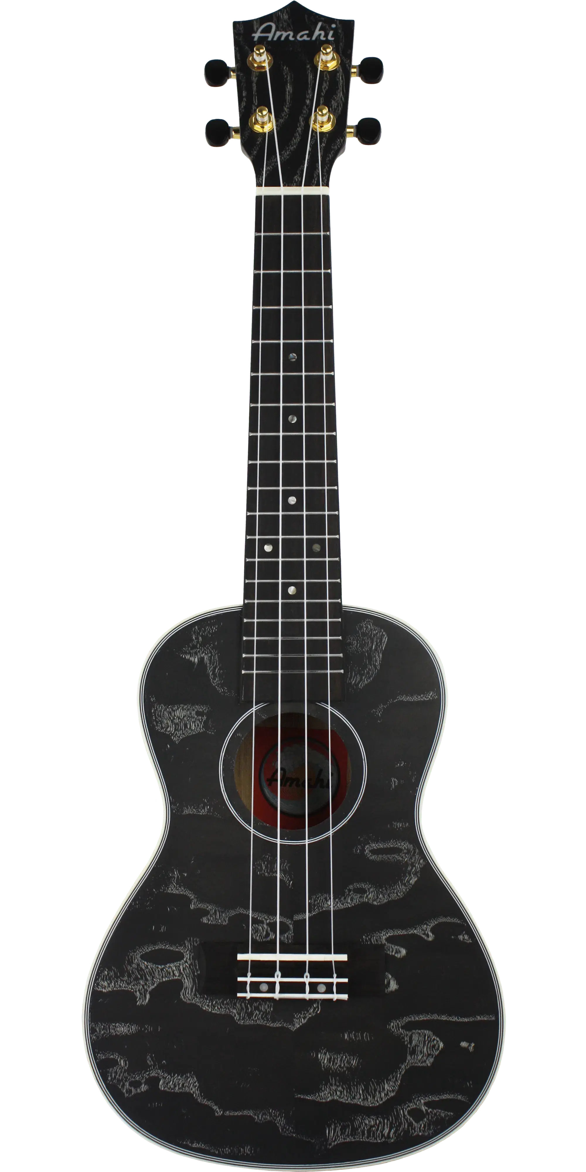 Amahi Quilted Ash Ukulele (Concert)