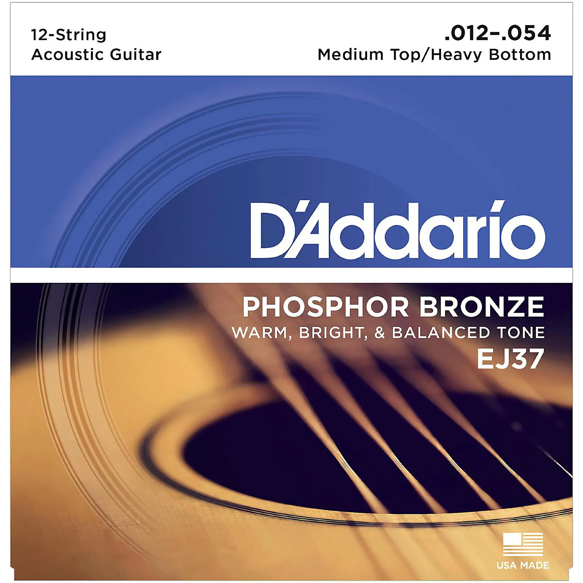 EJ37 12-String Phosphor Bronze Medium Top/Heavy Bottom (12-54)