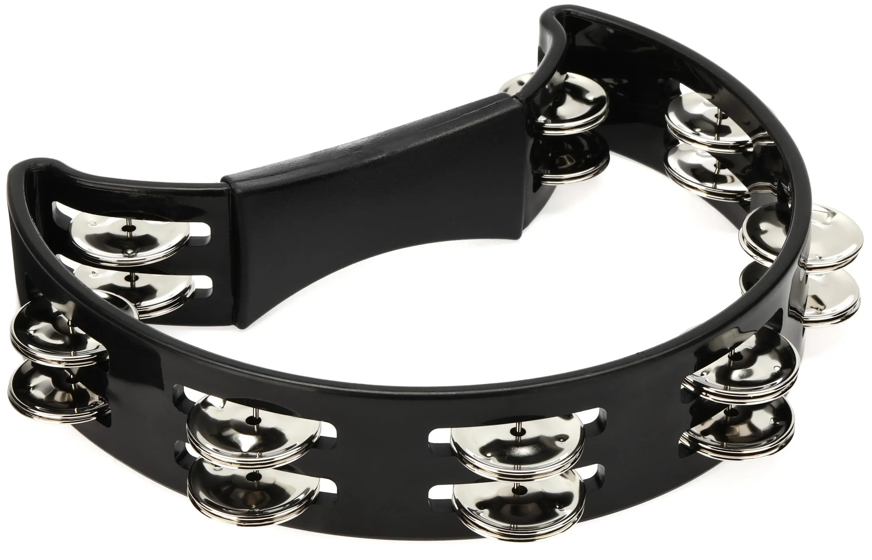 Cardinal Half Moon Tambourine (Black)