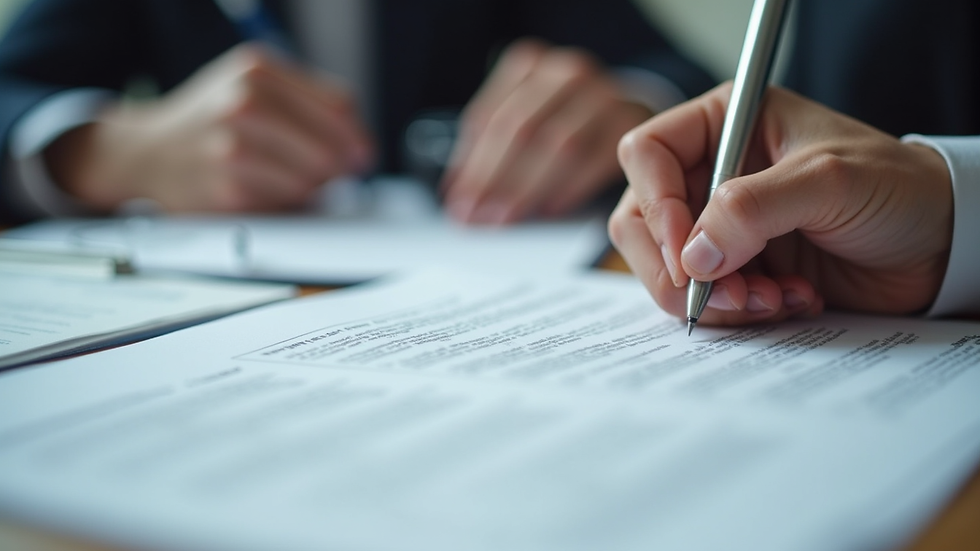 Close-up view of legal documents and notes prepared for a criminal defense consultation