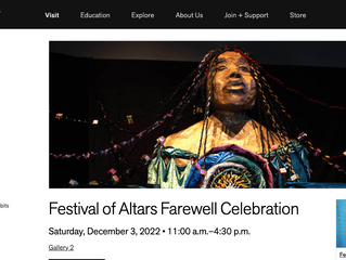 Closing Reception of Festival of Altars at the Exploratorium