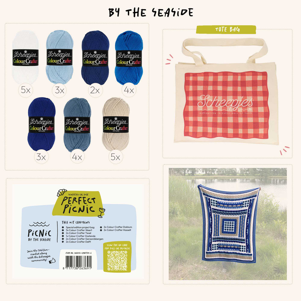 Scheepjes CAL2026 kit Colour Crafter Seaside