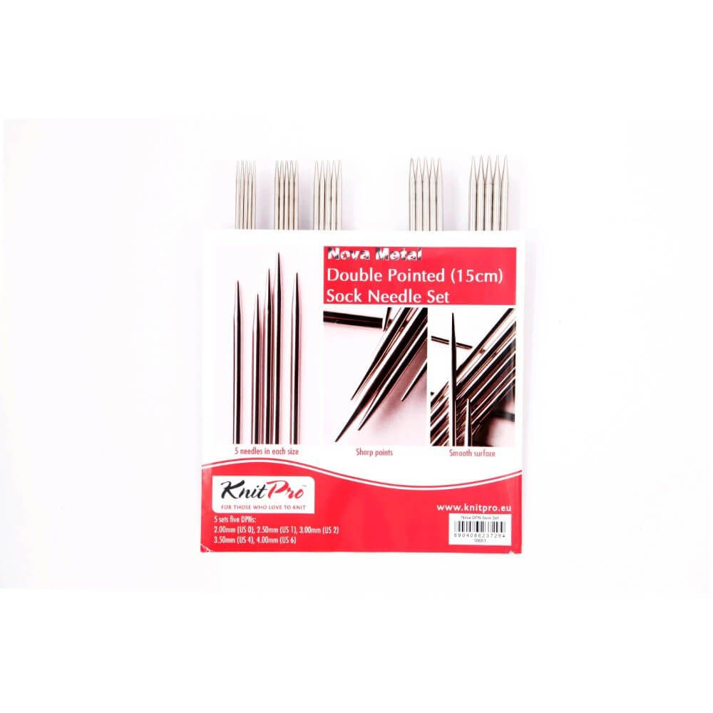 KnitPro Nova Metal Sokkennaalden Set 15 Cm