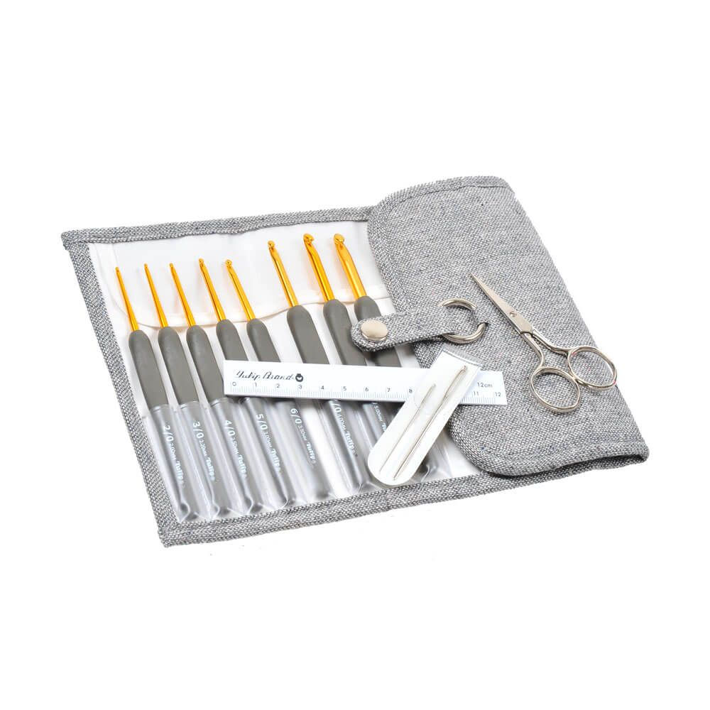 Tulip Etimo Haaknaalden Set Royal Silver