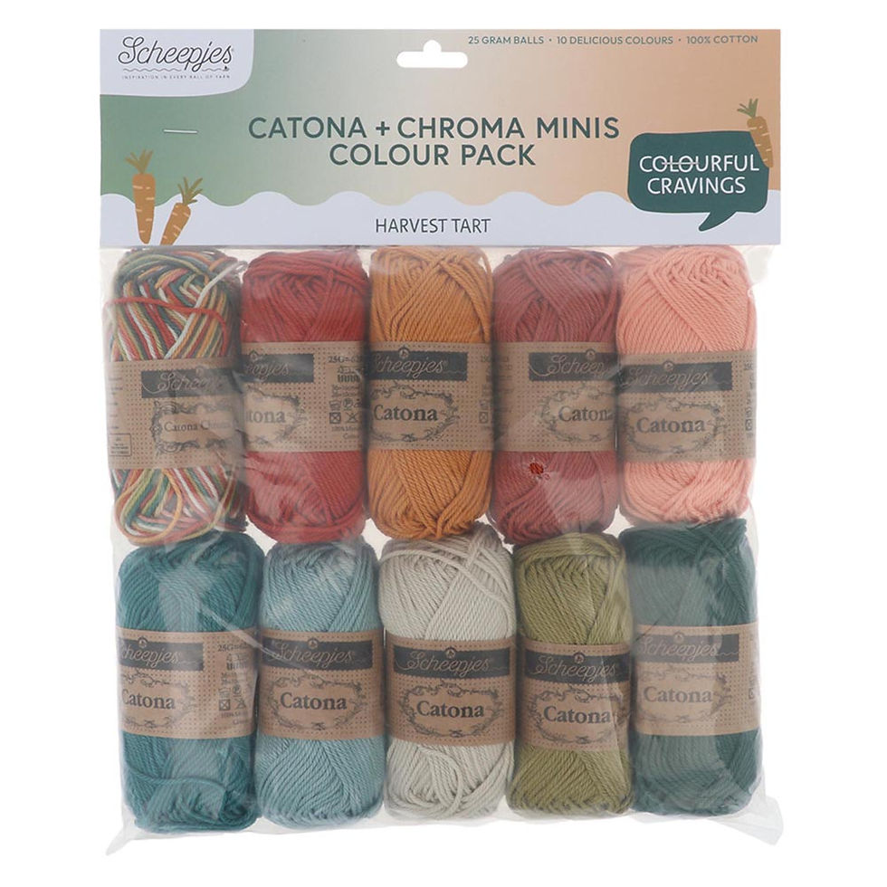 Scheepjes Catona en Chroma colour pack 10x25g - Harvest Tart
