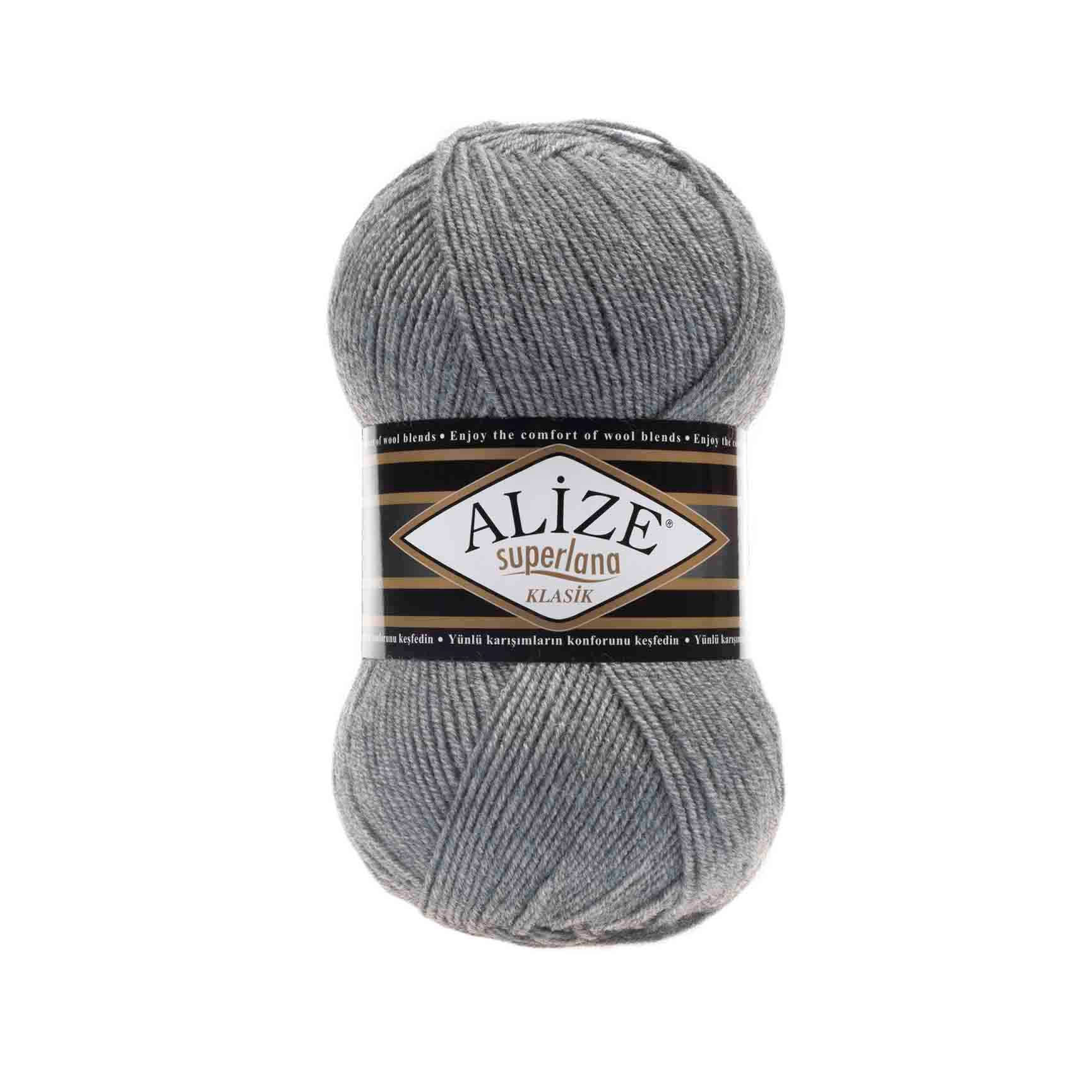 Alize Superlana Klasik Grey Melange 21