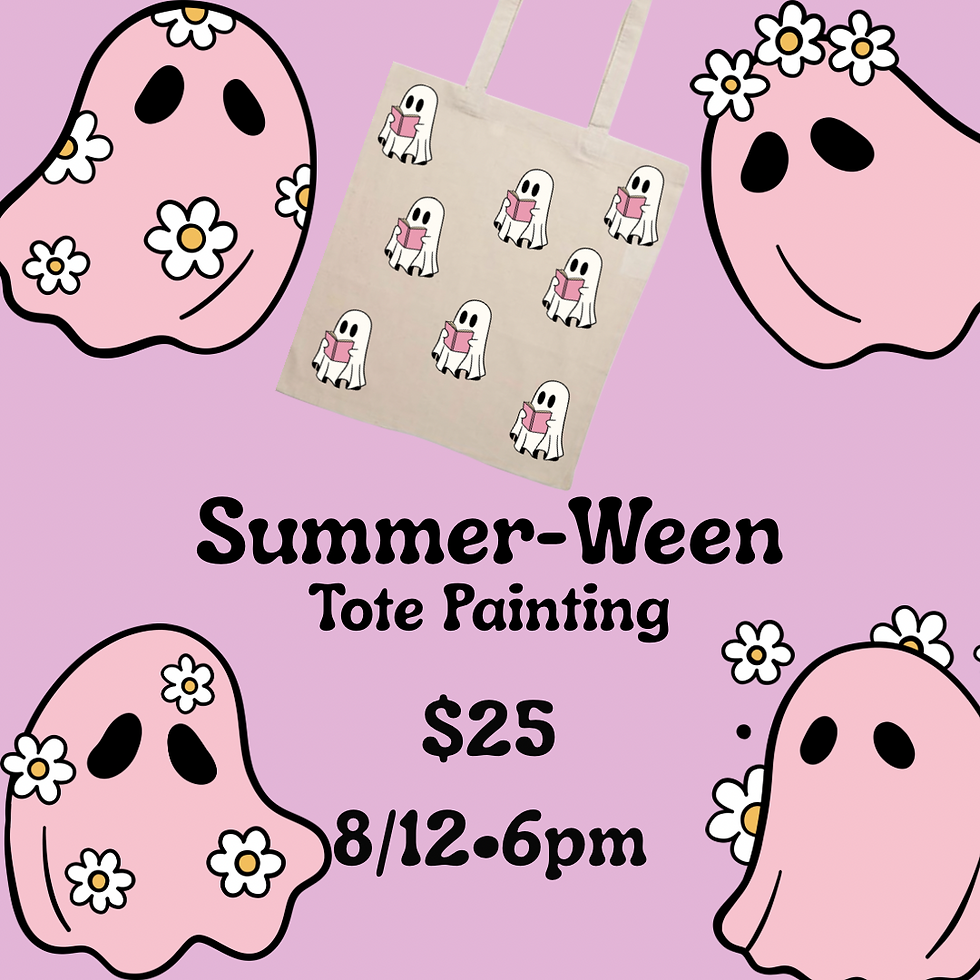 Summer-Ween Tote Painting