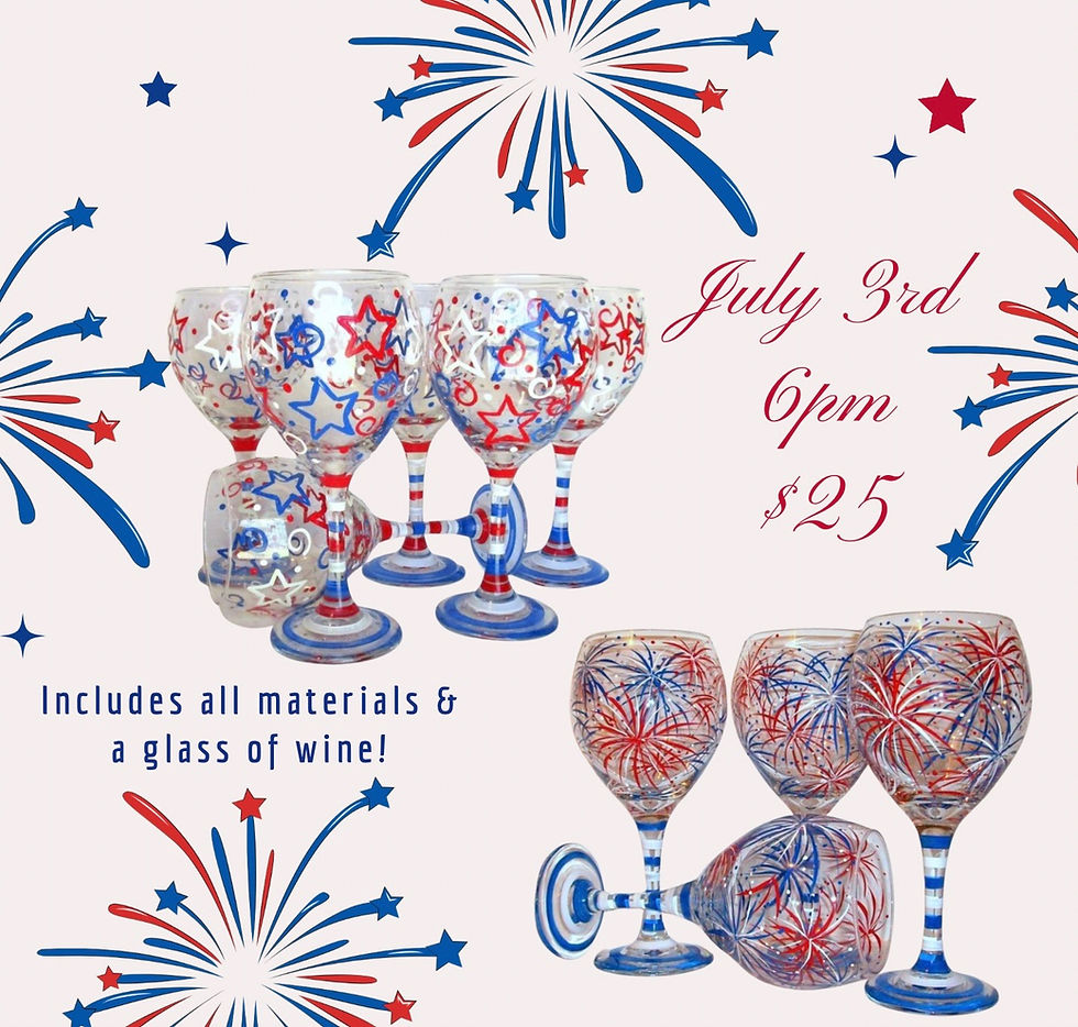 Wine glass painting 7/3