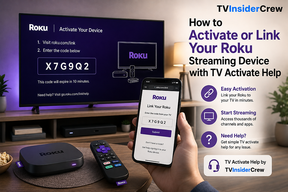 How to Activate or Link Your Roku Streaming Device with TV Activate Help