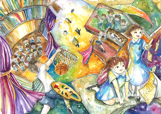 校園時光繪畫比賽-冠軍得獎者-香港文創薈-HKCCI-繪畫比賽-填色比賽-電繪比賽-水墨畫比賽-攝影比賽-標語創作比賽-書法比賽