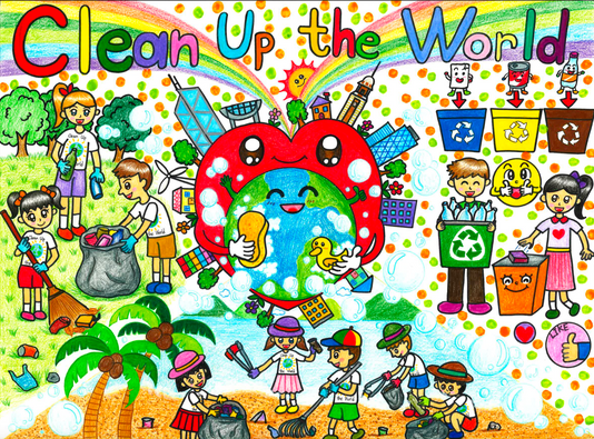 世界清潔地球日繪畫比賽2021-冠軍得獎者-香港文創薈-HKCCI-繪畫比賽-填色比賽-電繪比賽-水墨畫比賽-攝影比賽-標語創作比賽-書法比賽