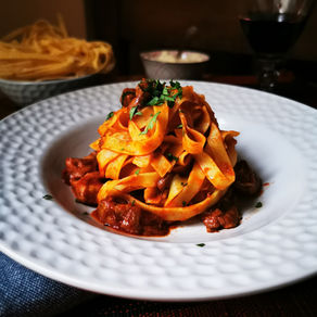 Tagliatelle al sugo di Porcini