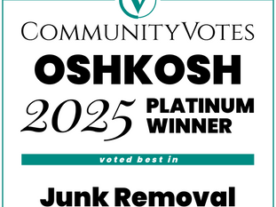 Clear The Clutter Junk Removal Wins Platinum for the 3rd Year in a Row!